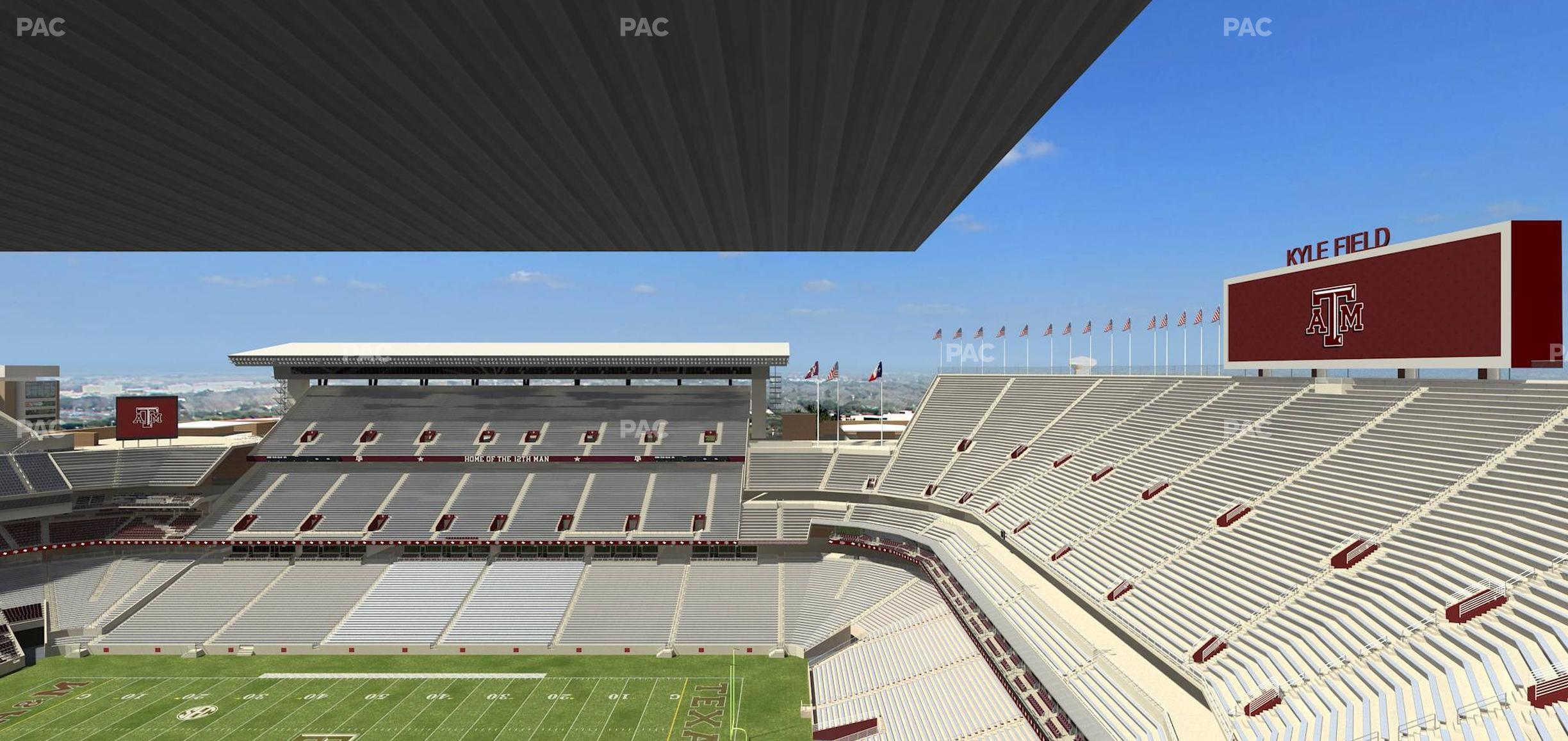 Seating view for Kyle Field Section 401