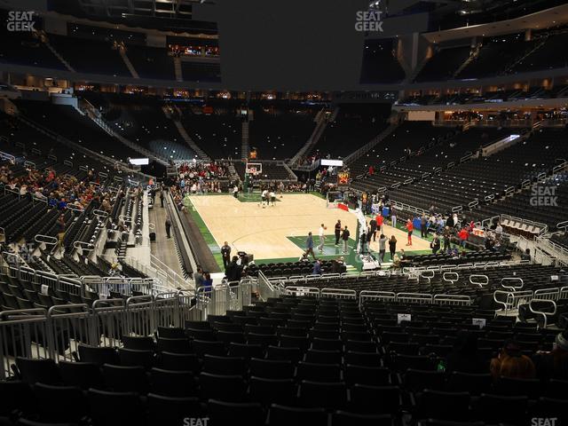 Seating view for Fiserv Forum Section 102