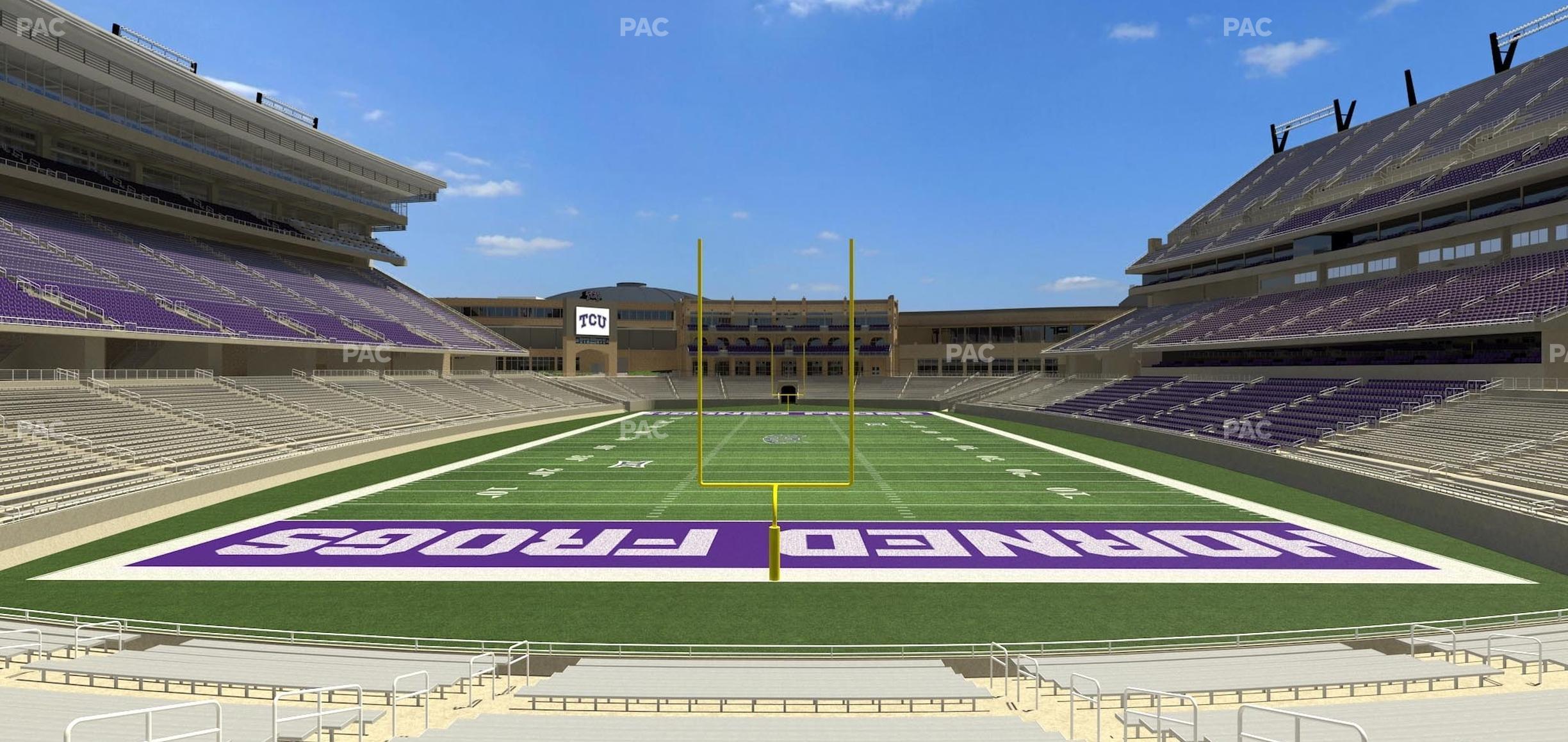 Seating view for Amon G. Carter Stadium Section 115