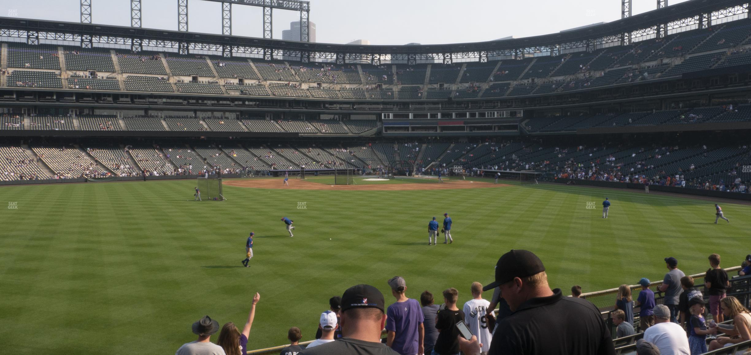 Seating view for Coors Field Section 157