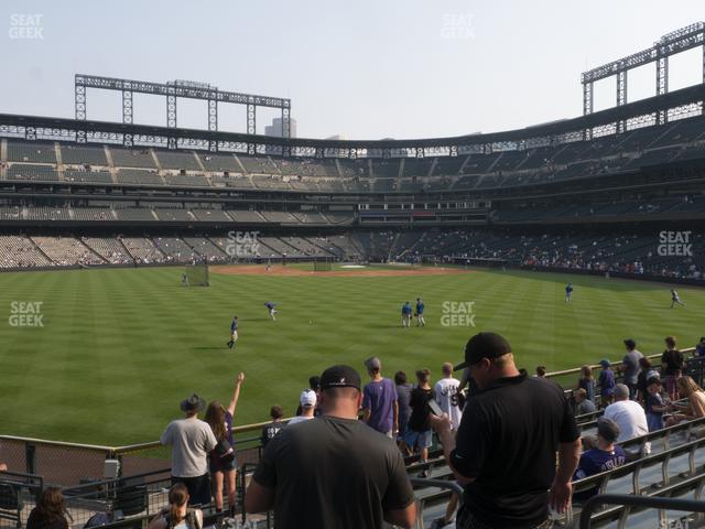 Seating view for Coors Field Section 157