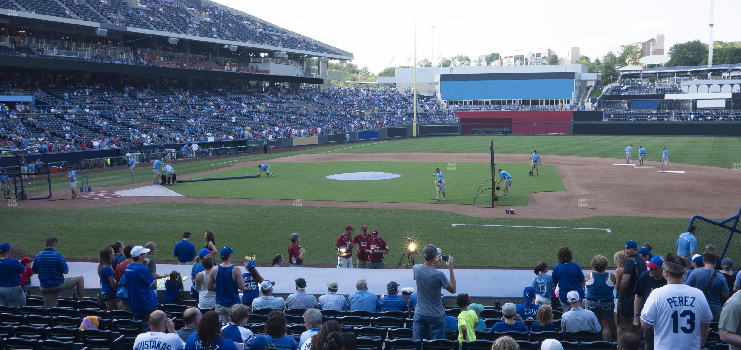 Seating view for Kauffman Stadium Section 134