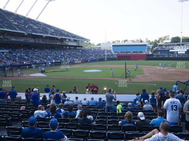 Seating view for Kauffman Stadium Section 134