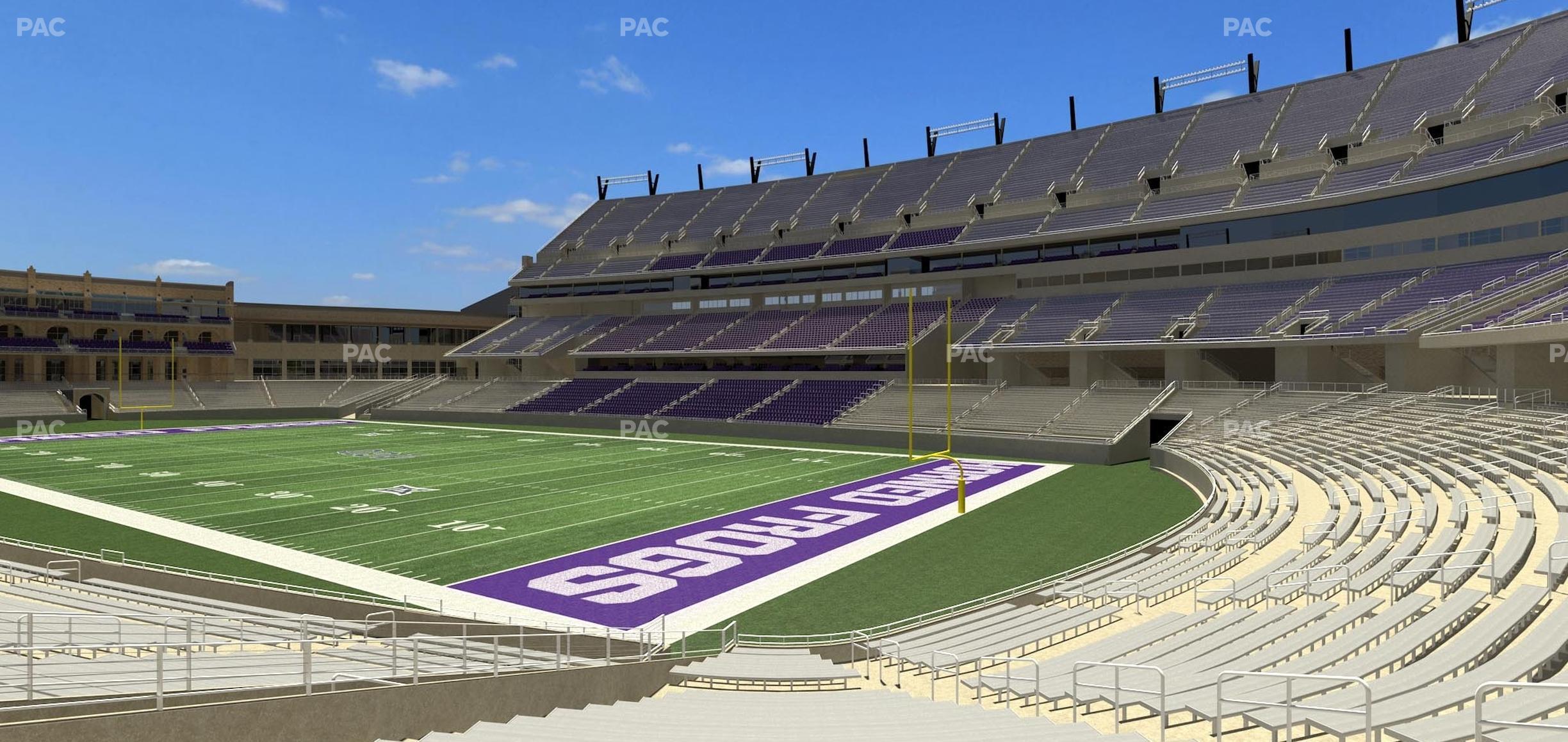 Seating view for Amon G. Carter Stadium Section 119