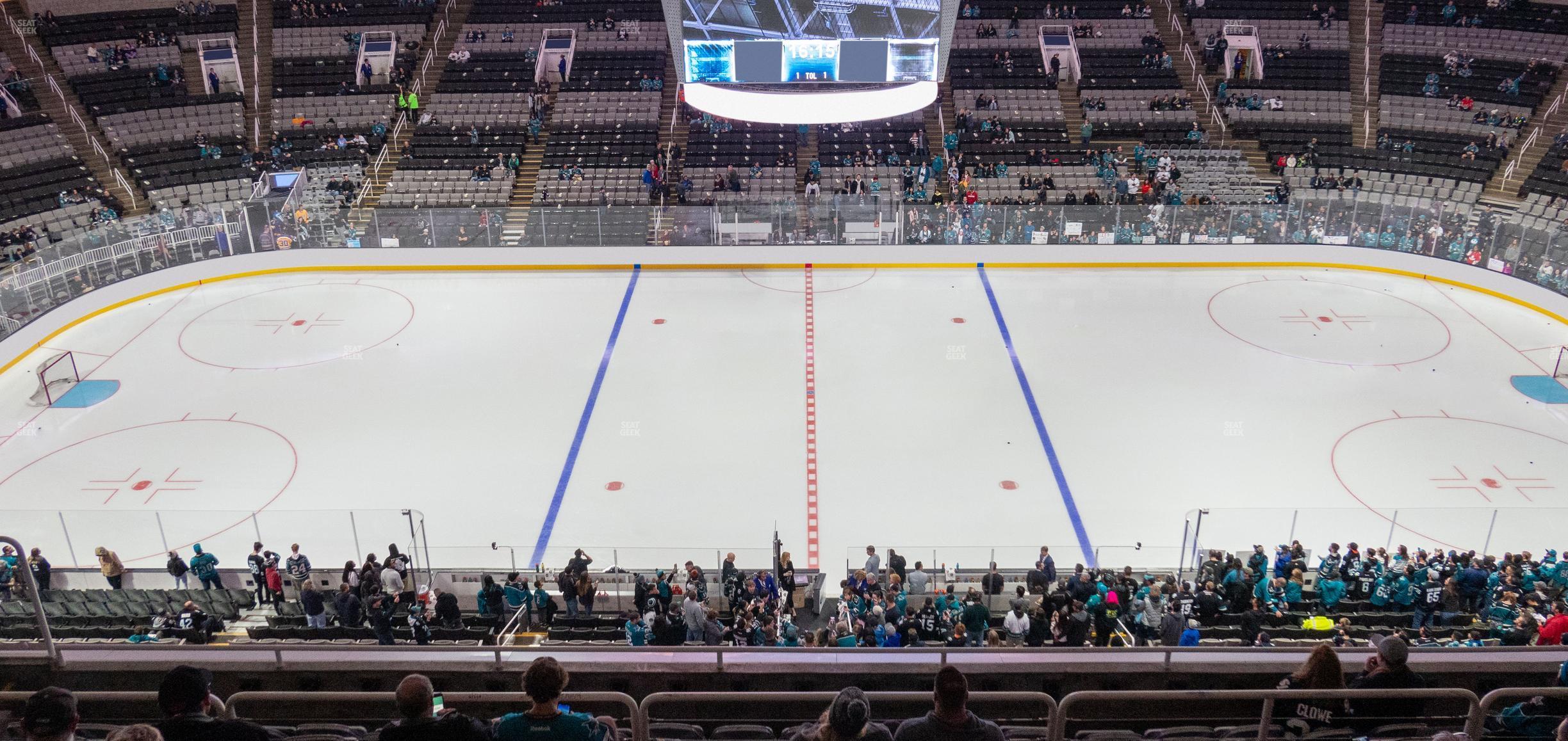 Seating view for SAP Center at San Jose Section 201