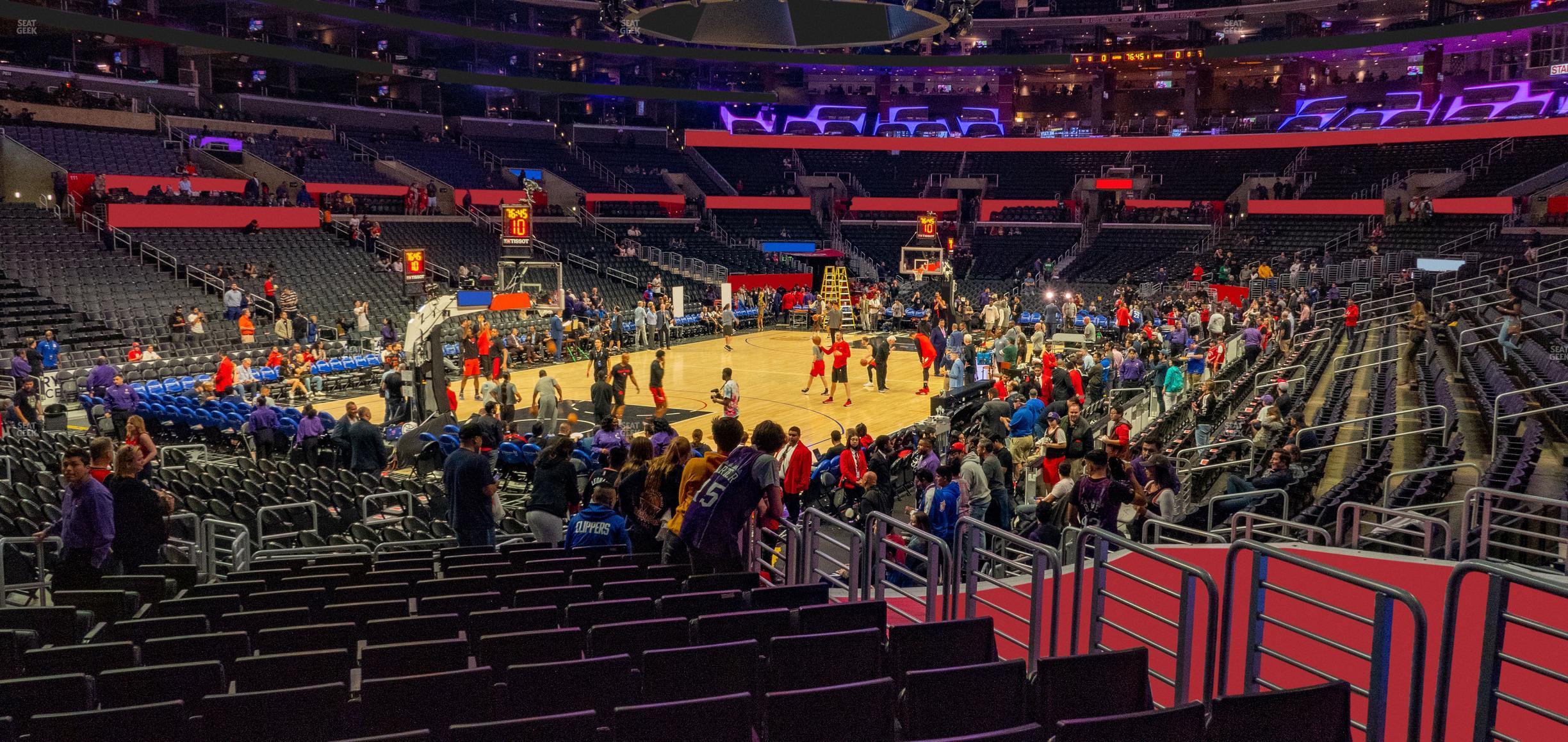 Seating view for Crypto.com Arena Section 105