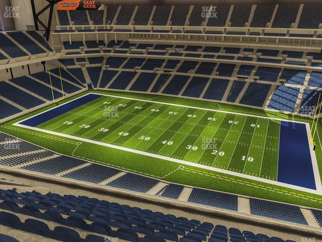 Seating view for Lucas Oil Stadium Section 637