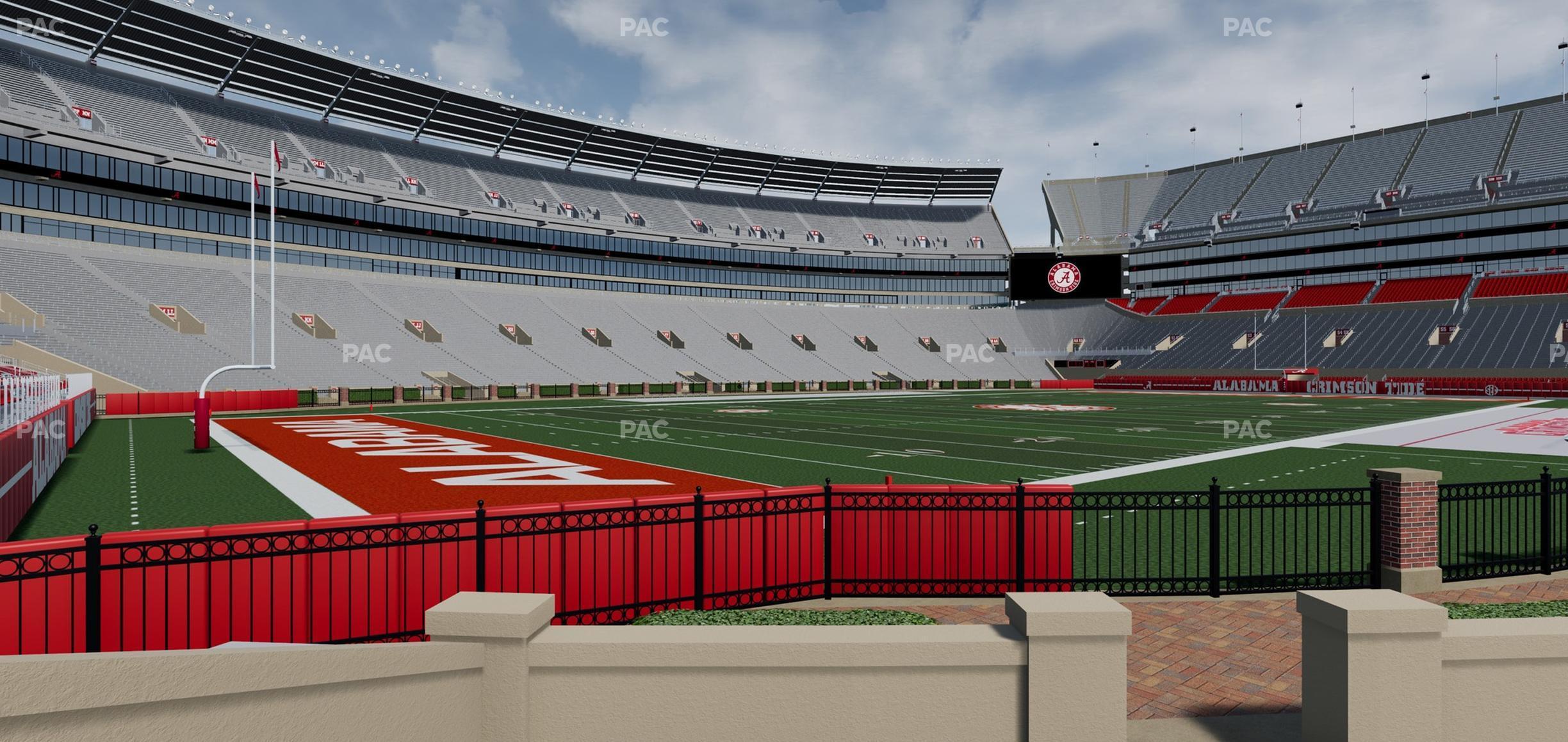 Seating view for Bryant Denny Stadium Section N