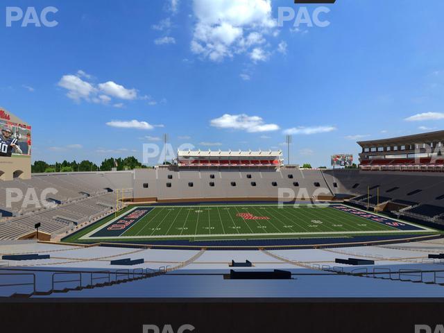 Seating view for Vaught Hemingway Stadium Section West Chairbacks 7