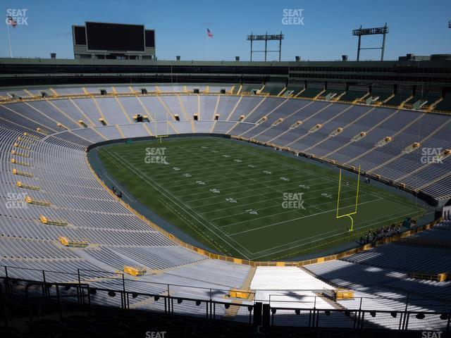 Seating view for Lambeau Field Section 638 S