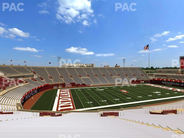 Seating view for Memorial Stadium - Indiana Section 110