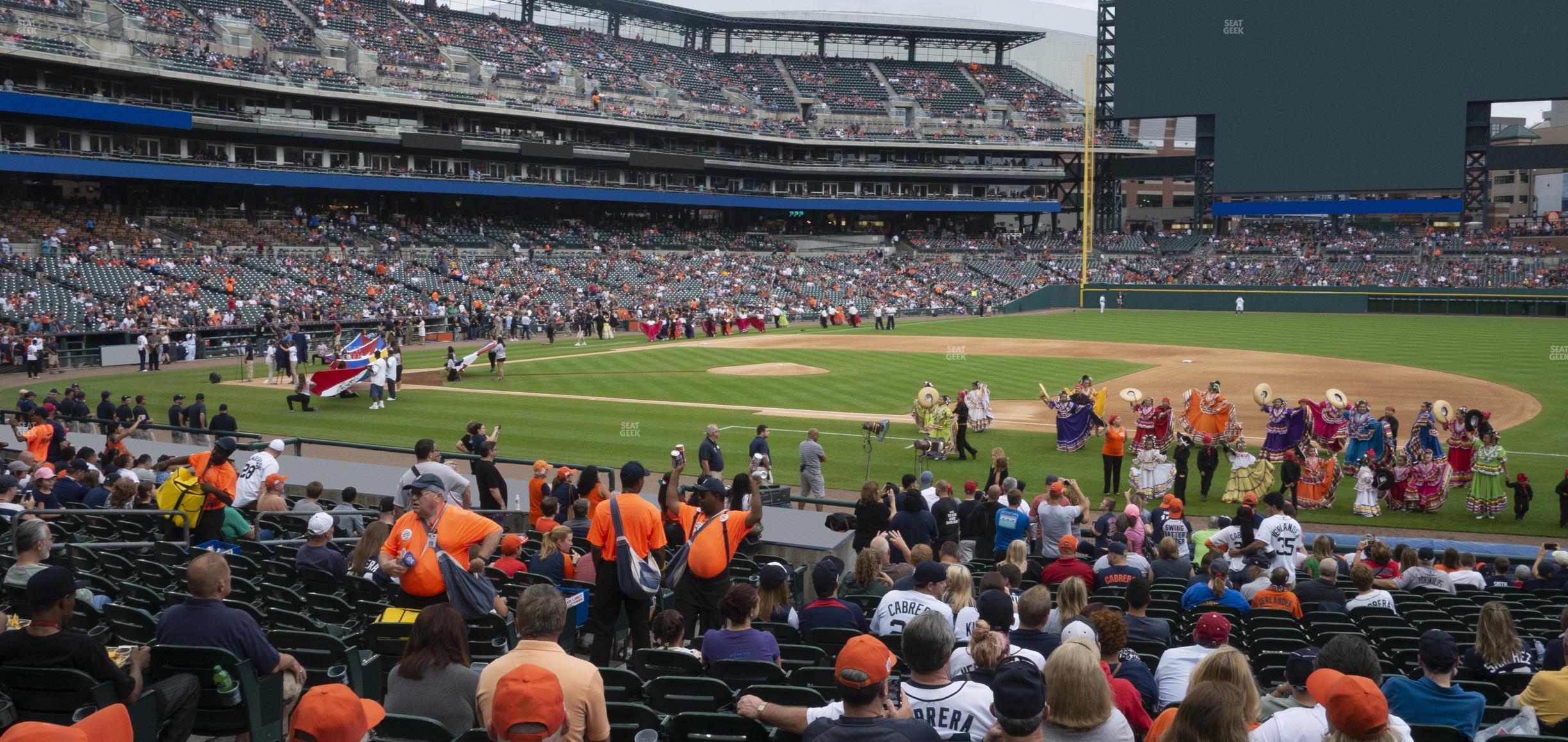 Seating view for Comerica Park Section 119