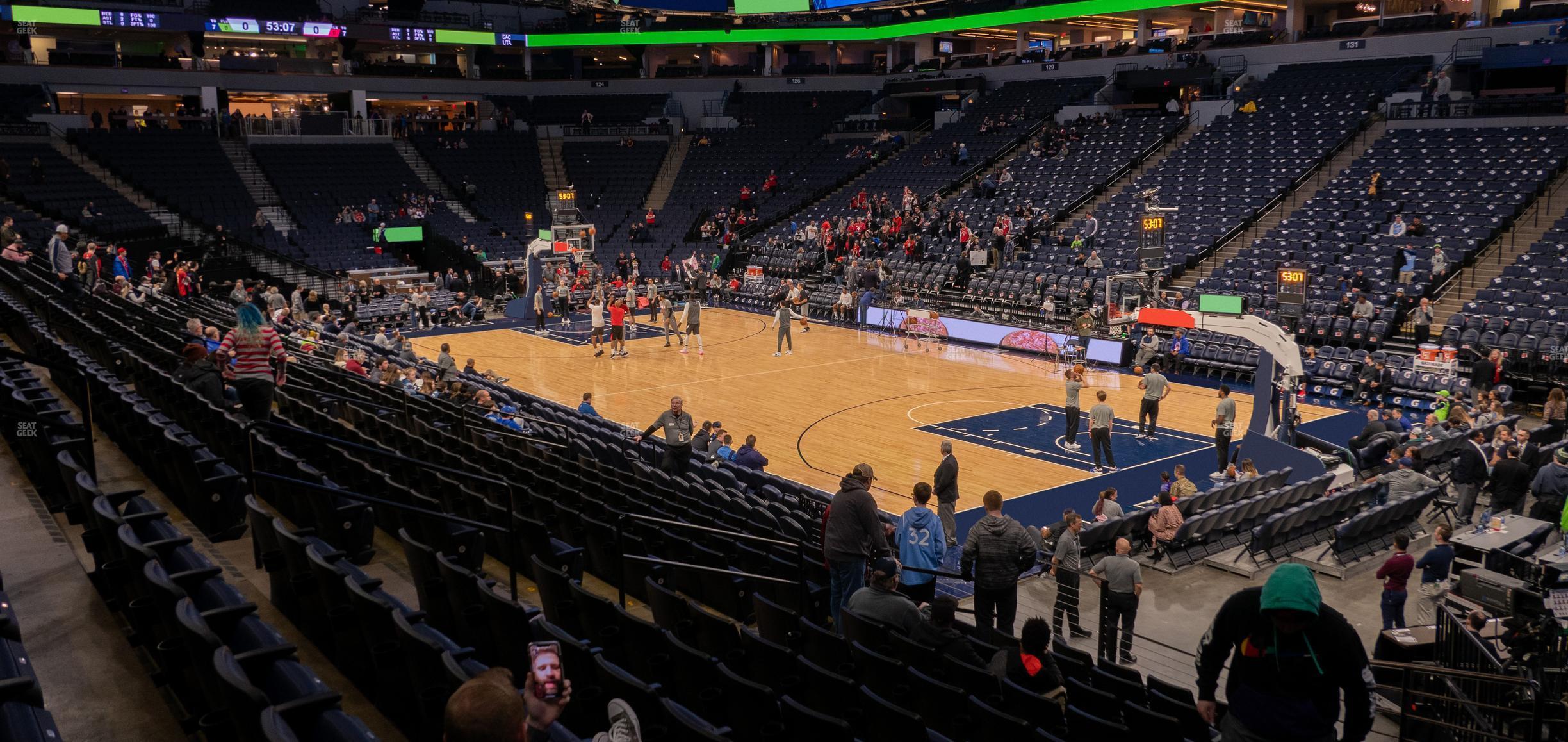 Seating view for Target Center Section 106