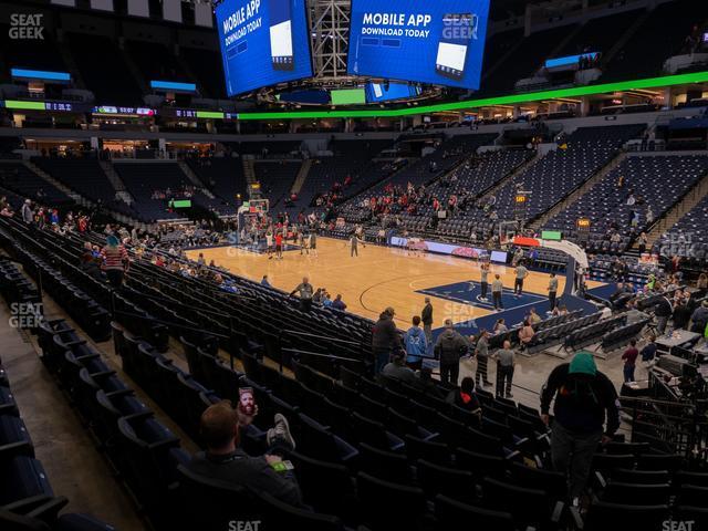 Seating view for Target Center Section 106