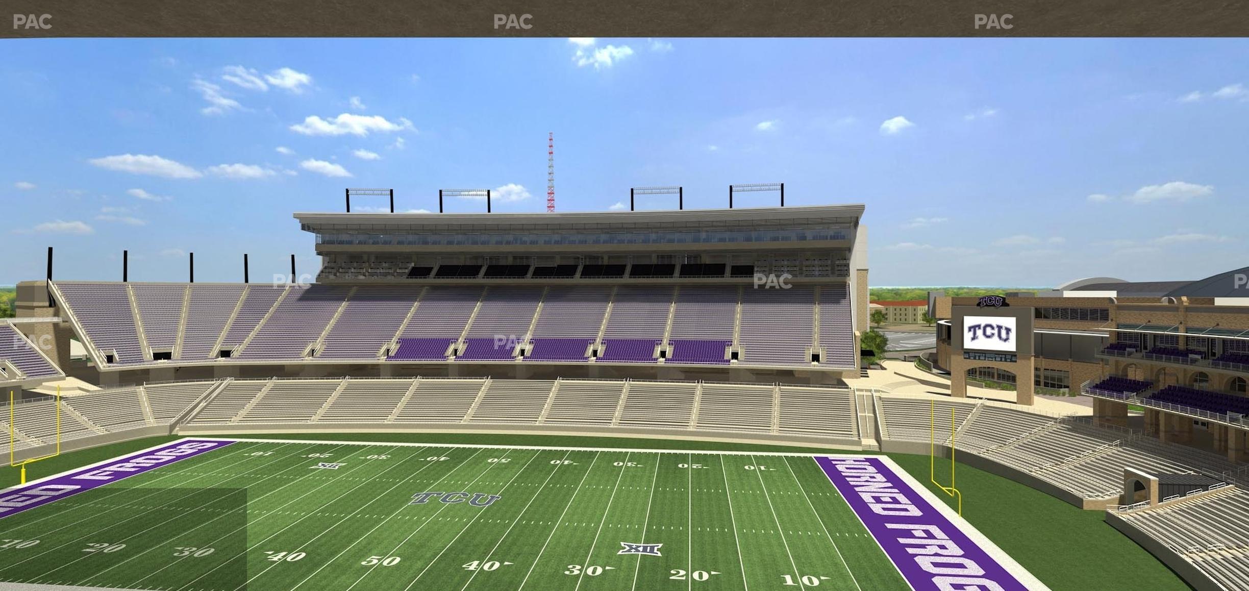 Seating view for Amon G. Carter Stadium Section Champions Suite 6