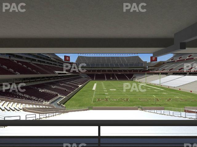 Seating view for Kyle Field Section 133