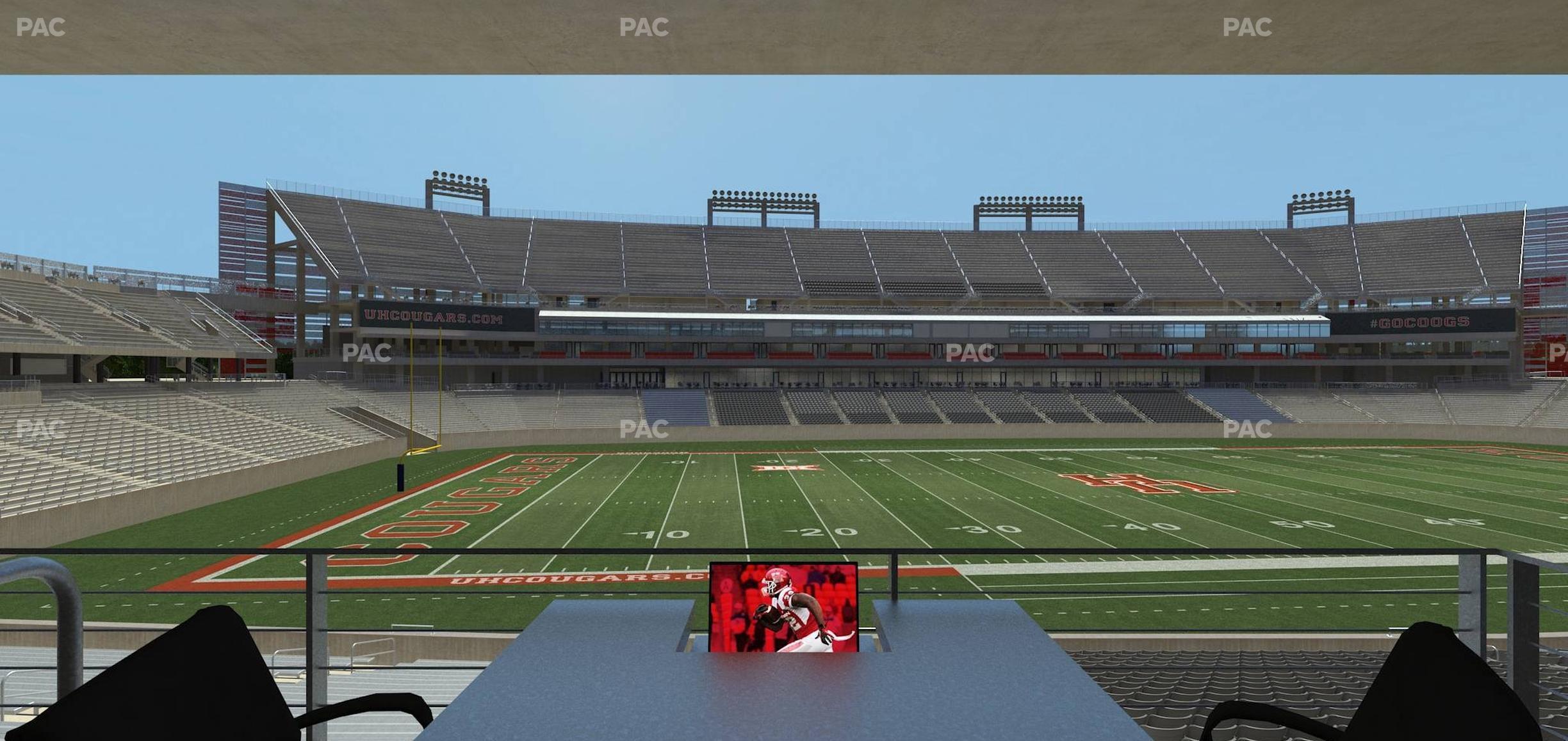 Seating view for TDECU Stadium Section Loge Box 41