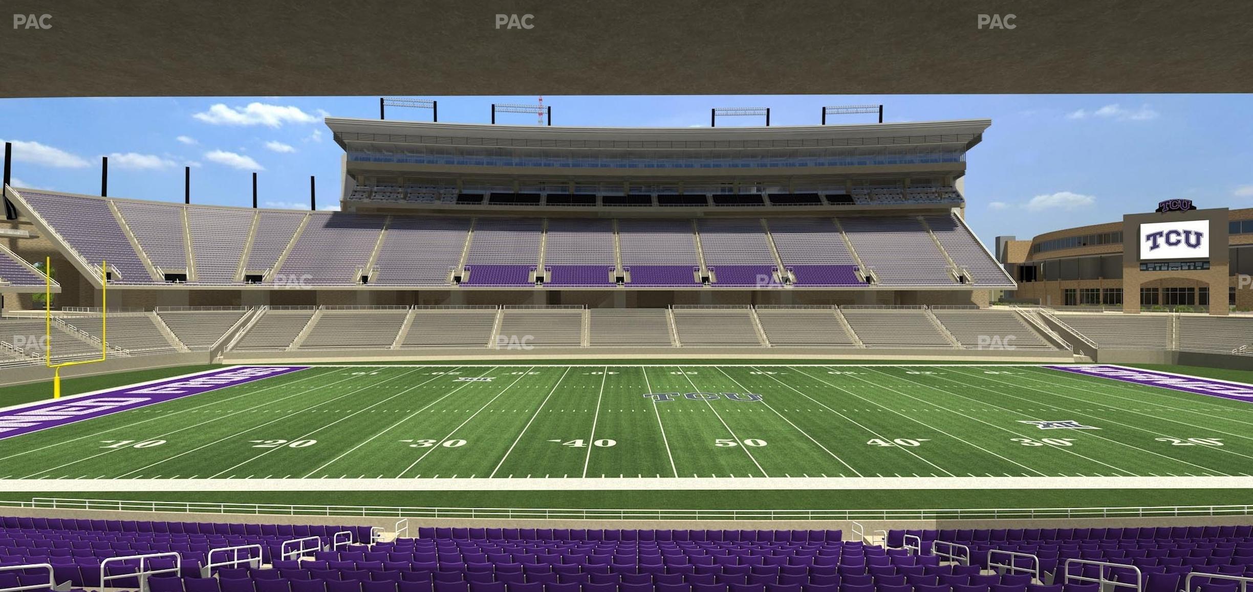 Seating view for Amon G. Carter Stadium Section Founders Suite 4