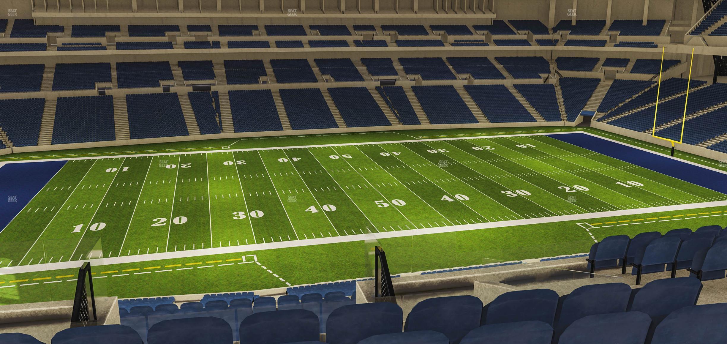 Seating view for Lucas Oil Stadium Section 415