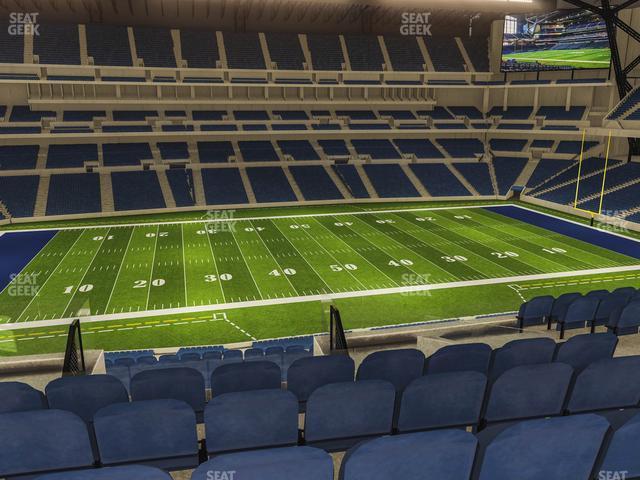 Seating view for Lucas Oil Stadium Section 415