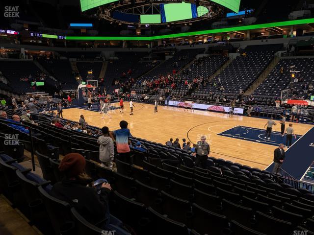 Seating view for Target Center Section 109