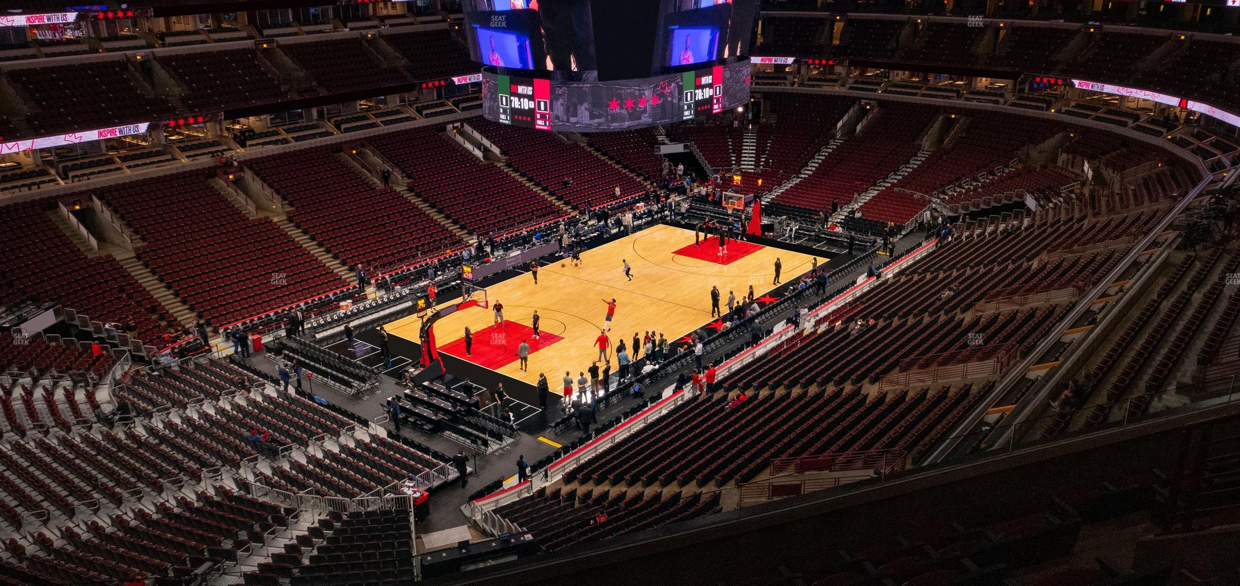 Seating view for United Center Section 322