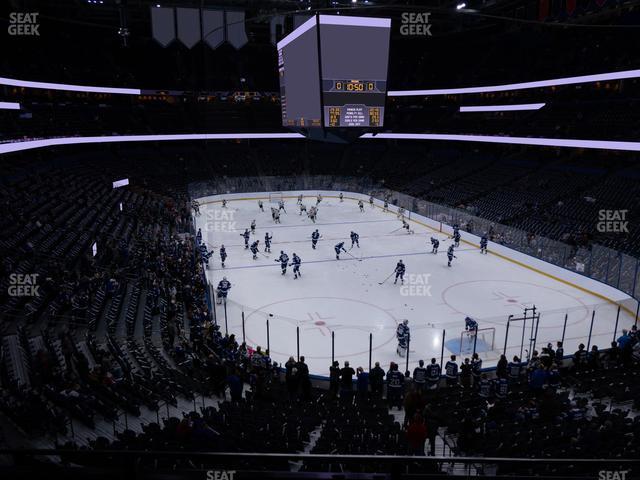 Seating view for Amalie Arena Section Club 6