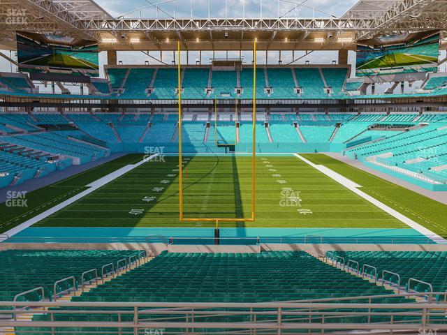 Seating view for Hard Rock Stadium Section 232