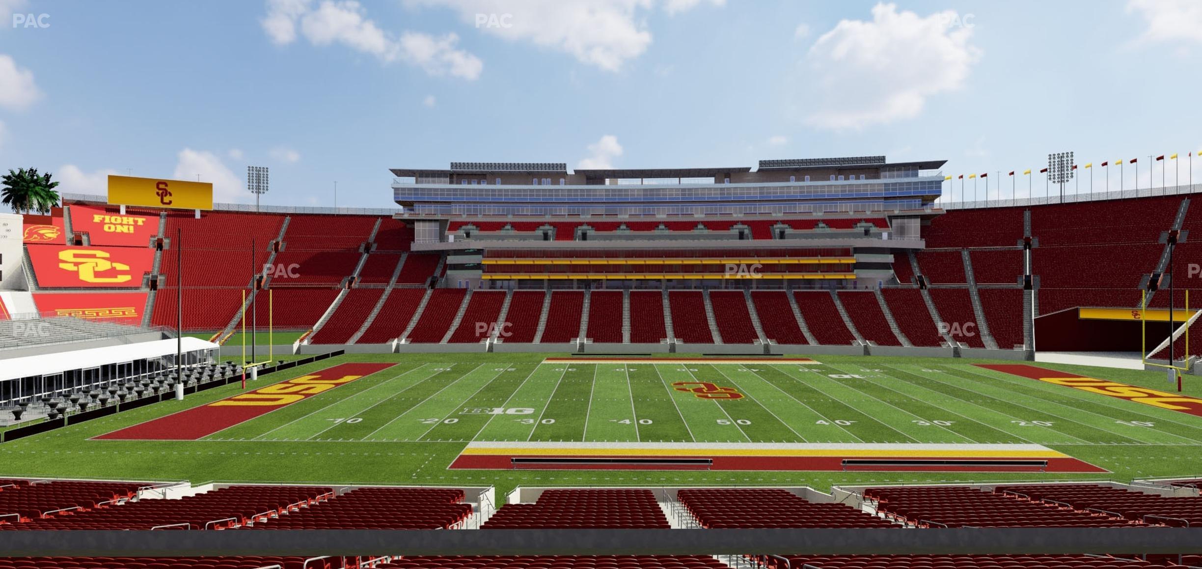 Seating view for Los Angeles Memorial Coliseum Section 122 B