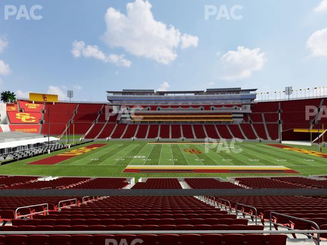 Seating view for Los Angeles Memorial Coliseum Section 122 B