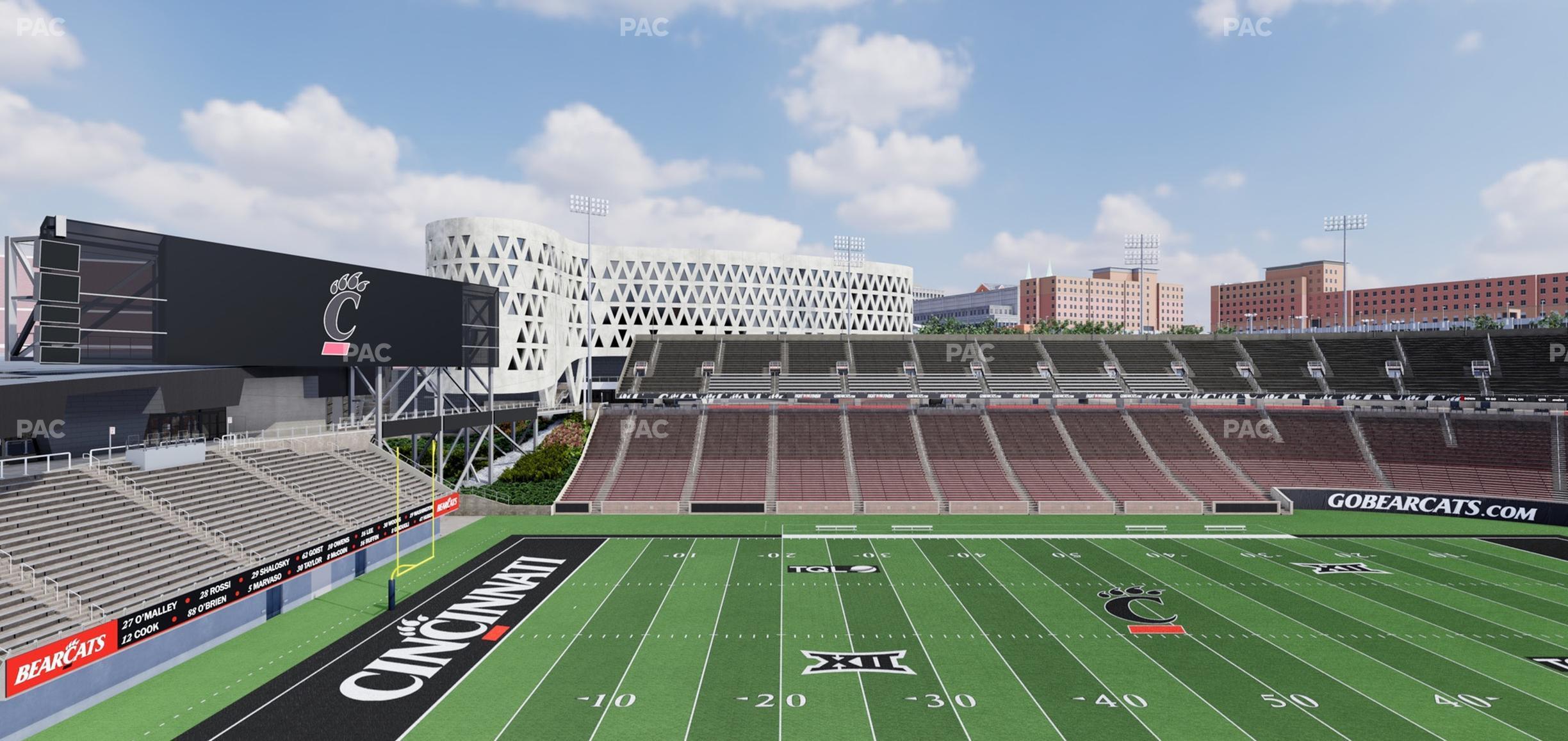 Seating view for Nippert Stadium Section Club 344