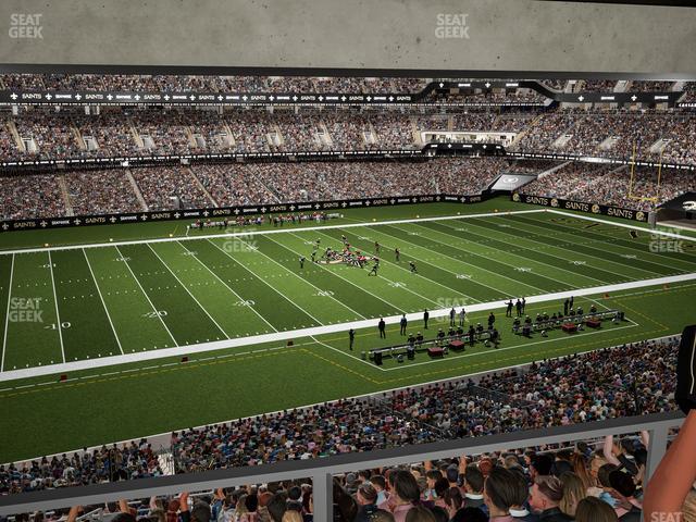 Seating view for Caesars Superdome Section Suite 372