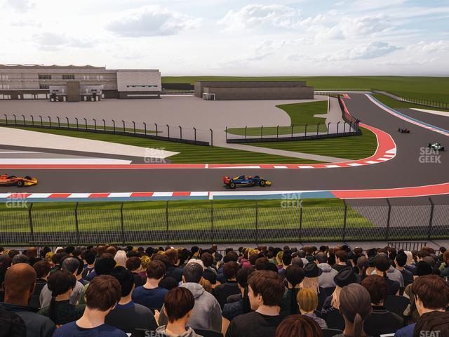 Seating view for Circuit of The Americas Section Turn 19 Bleachers 7