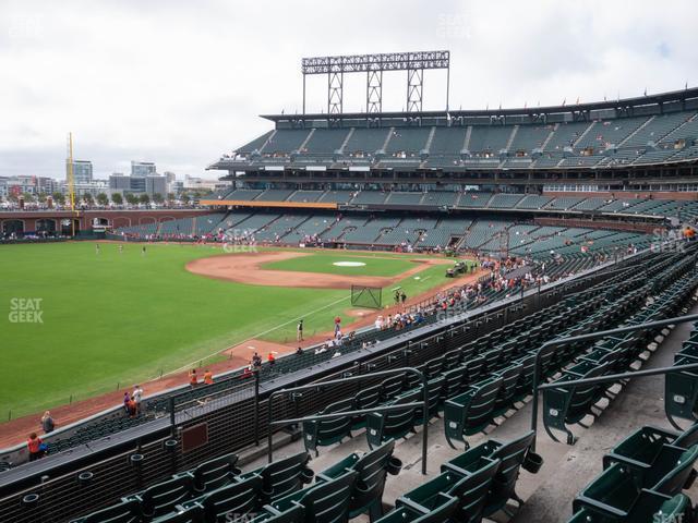 Seating view for Oracle Park Section Club Level 232