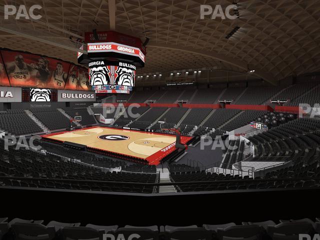 Seating view for Stegeman Coliseum Section Qq