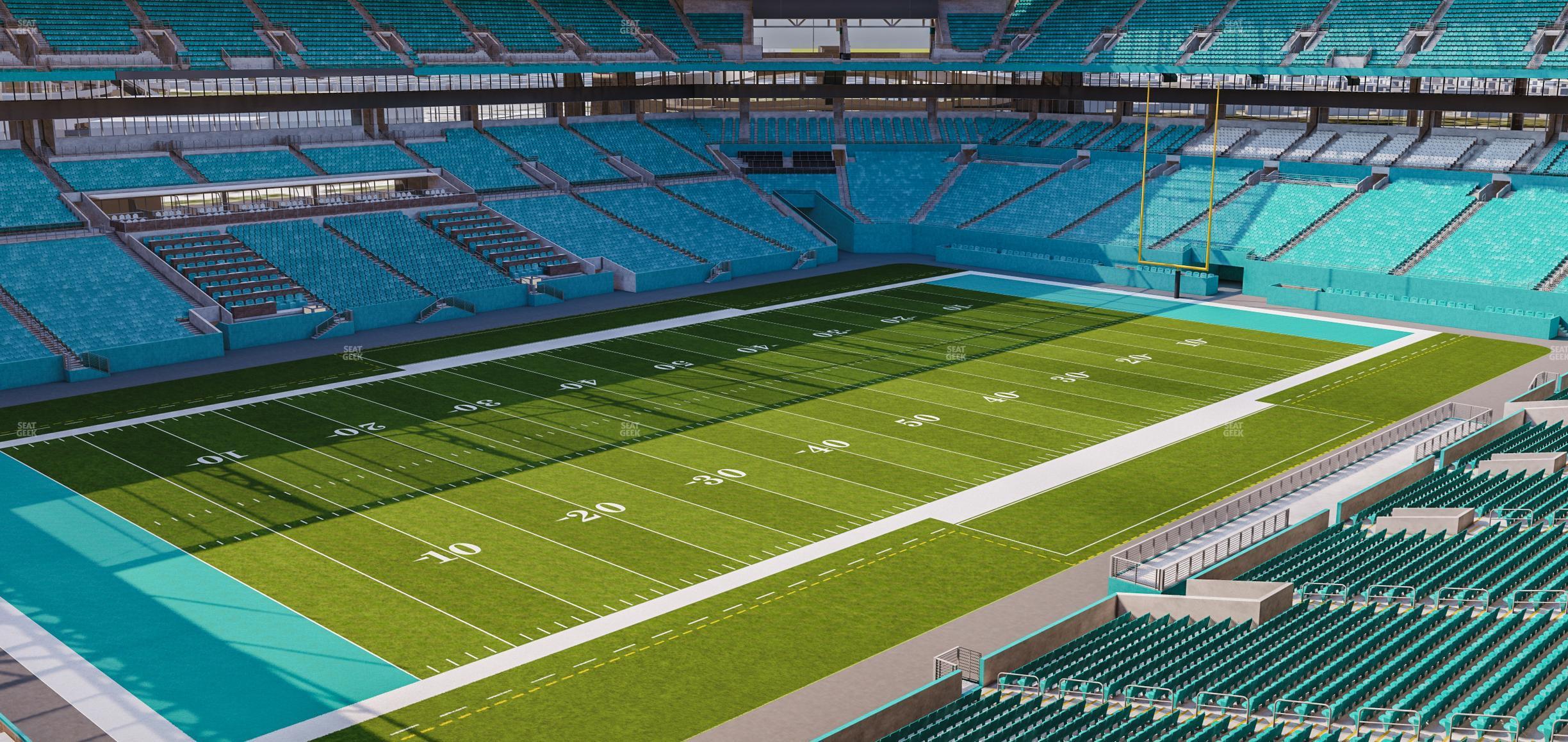 Seating view for Hard Rock Stadium Section 325 Corner Suite