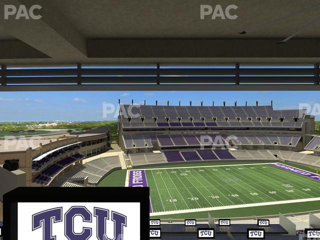 Seating view for Amon G. Carter Stadium Section Loge Box 336