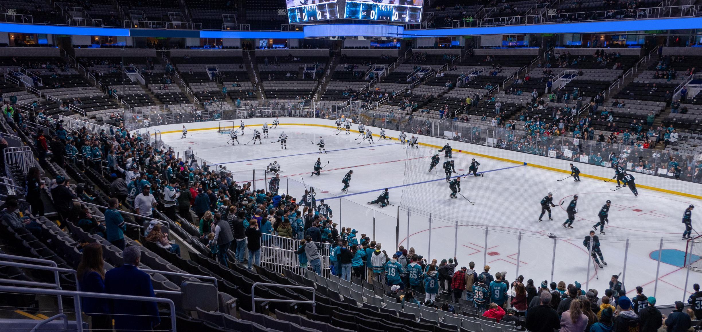 Seating view for SAP Center at San Jose Section 126