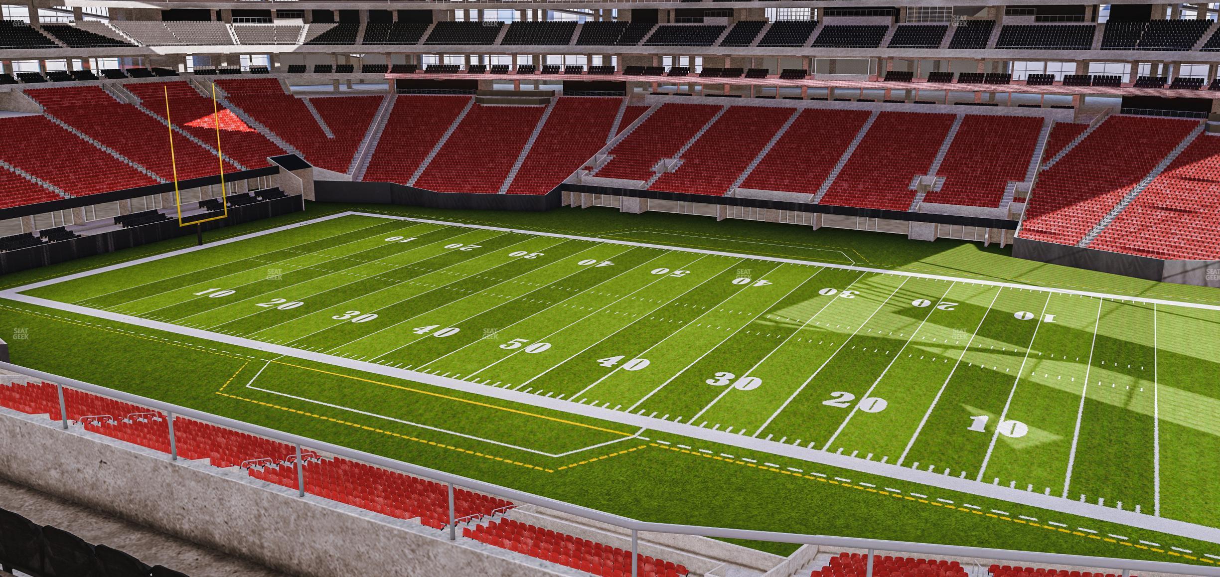 Seating view for Mercedes-Benz Stadium Section 207