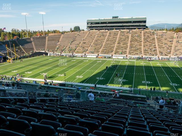 Seating view for Autzen Stadium Section 29 Club