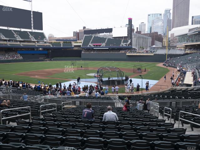 Seating view for Target Field Section 116