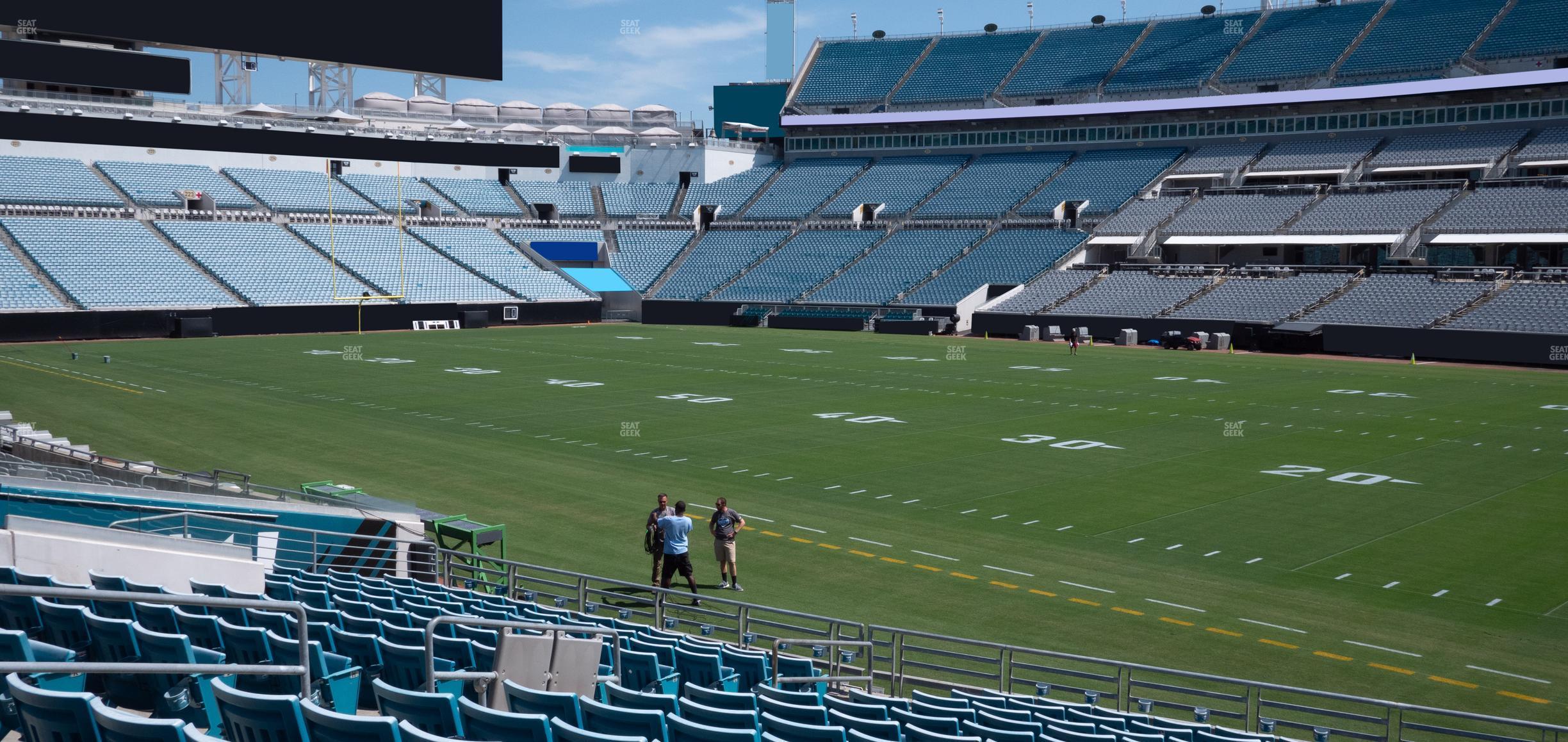 Seating view for EverBank Stadium Section 105