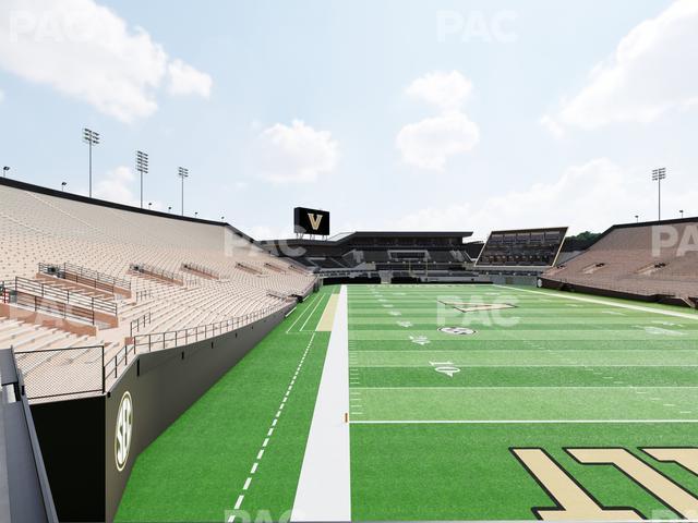 Seating view for FirstBank Stadium Section North Endzone Terrace Wc E