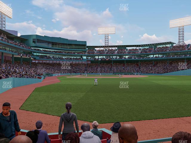 Seating view for Fenway Park Section Right Field Box 1