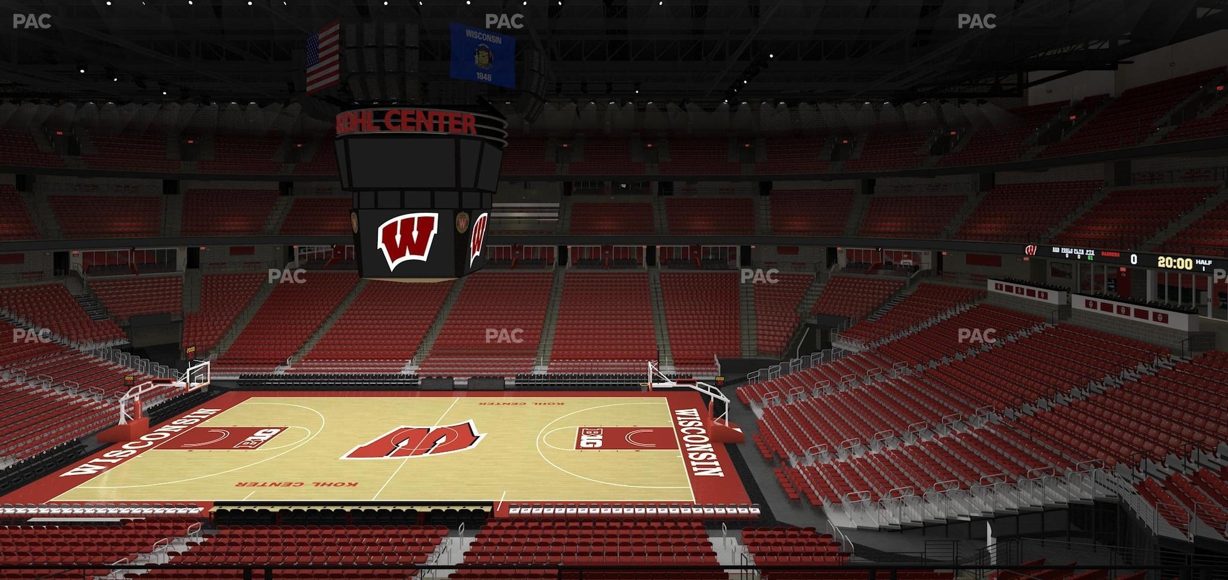 Seating view for Kohl Center Section 221