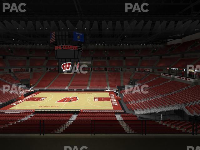 Seating view for Kohl Center Section 221