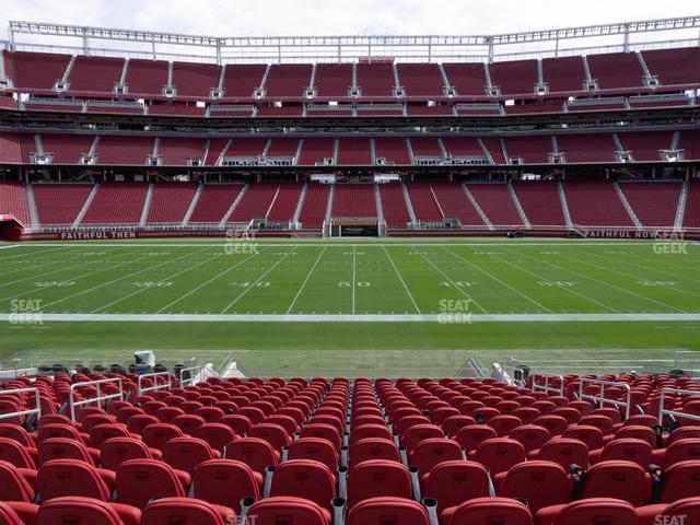 Seating view for Levi's Stadium Section 138 Vip