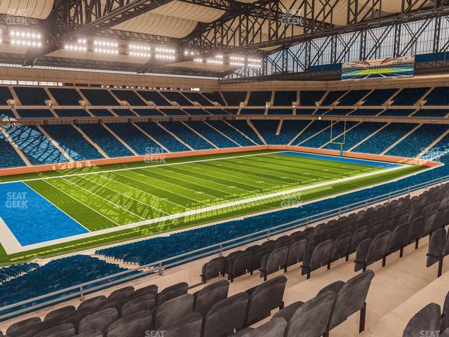 Seating view for Ford Field Section Club 201