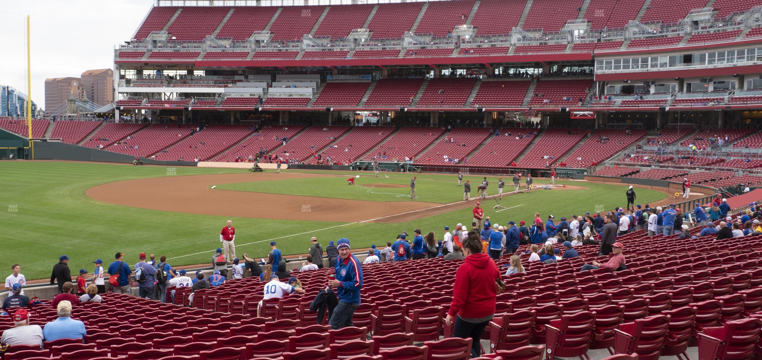 Seating view for Great American Ball Park Section 112