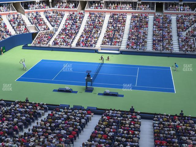 Seating view for Arthur Ashe Stadium Section 129